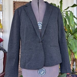 LOFT Outlet Dark Gray Blazer Jacket